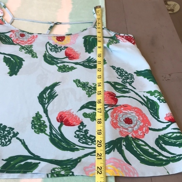 C&A Coll&ction PatBO Colorful Floral Print Sleeveless Strapy Tank Top - Picture 8 of 9